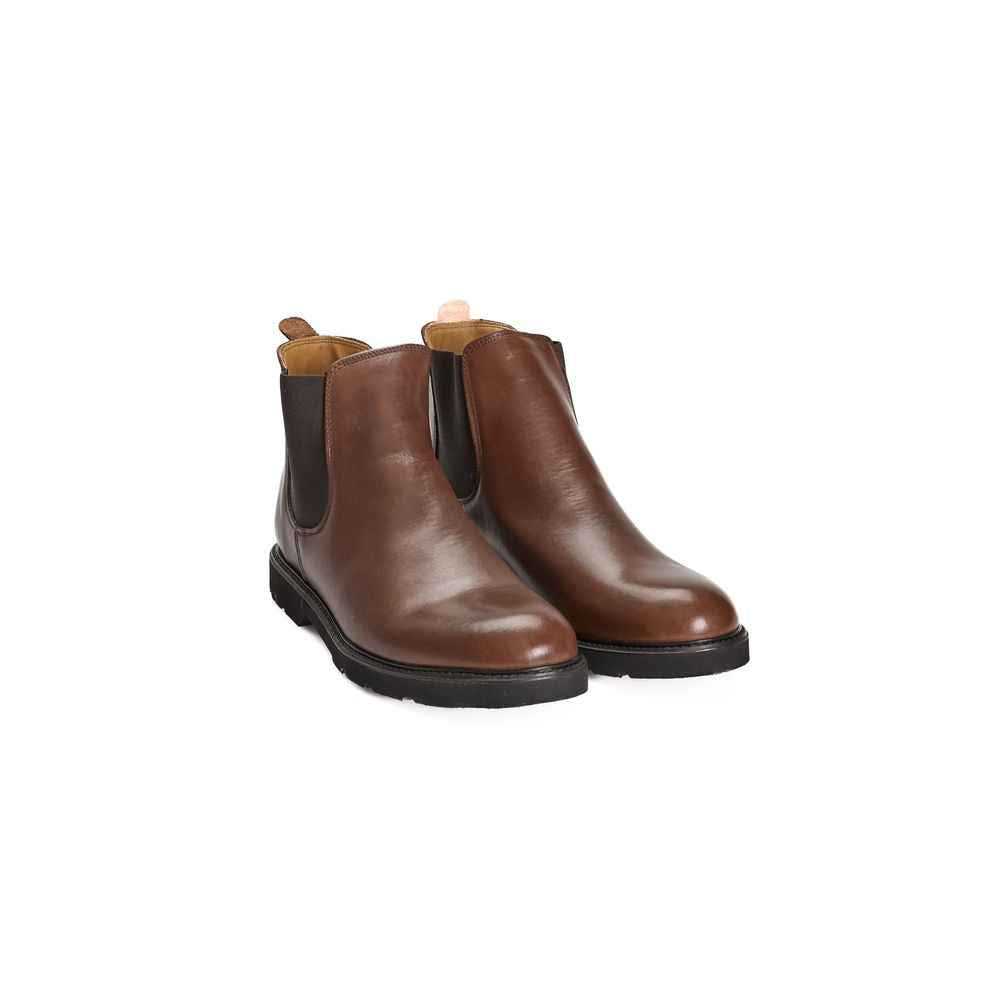 Roberto Pepe Luxury Brown Calfskin Boot