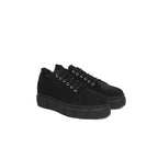 Cerruti 1881 Black Calfskin Women Sneaker