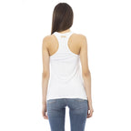 Just Cavalli White Viscose Tank Top