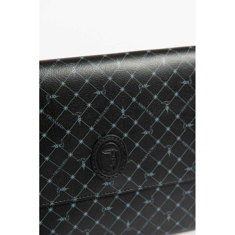 Trussardi Black Polyester Men Clutch