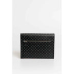 Trussardi Black Polyester Men Clutch