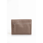 Trussardi Brown Polyester Clutch Bag