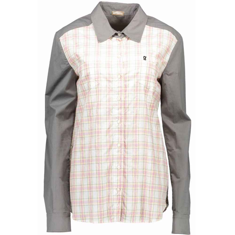 John Galliano Gray Cotton Shirt