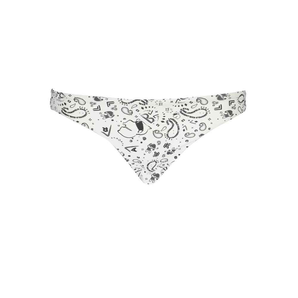Karl Lagerfeld White Elastane Swimwear