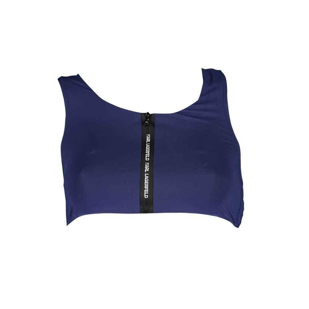 Karl Lagerfeld Blue Elastane Swimwear