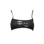 Karl Lagerfeld Black Elastane Swimwear