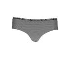 Karl Lagerfeld Black Elastane Swimwear