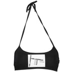 Karl Lagerfeld Black Elastane Swimwear