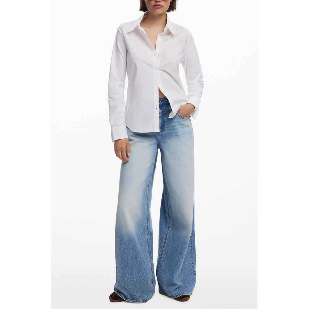 Desigual White Cotton Shirt