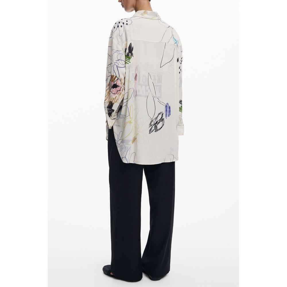 Desigual White Cotton Shirt