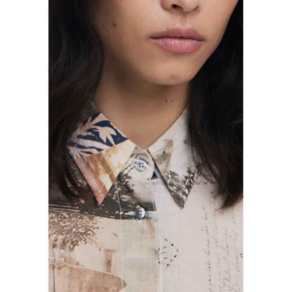 Desigual Beige Cotton Shirt