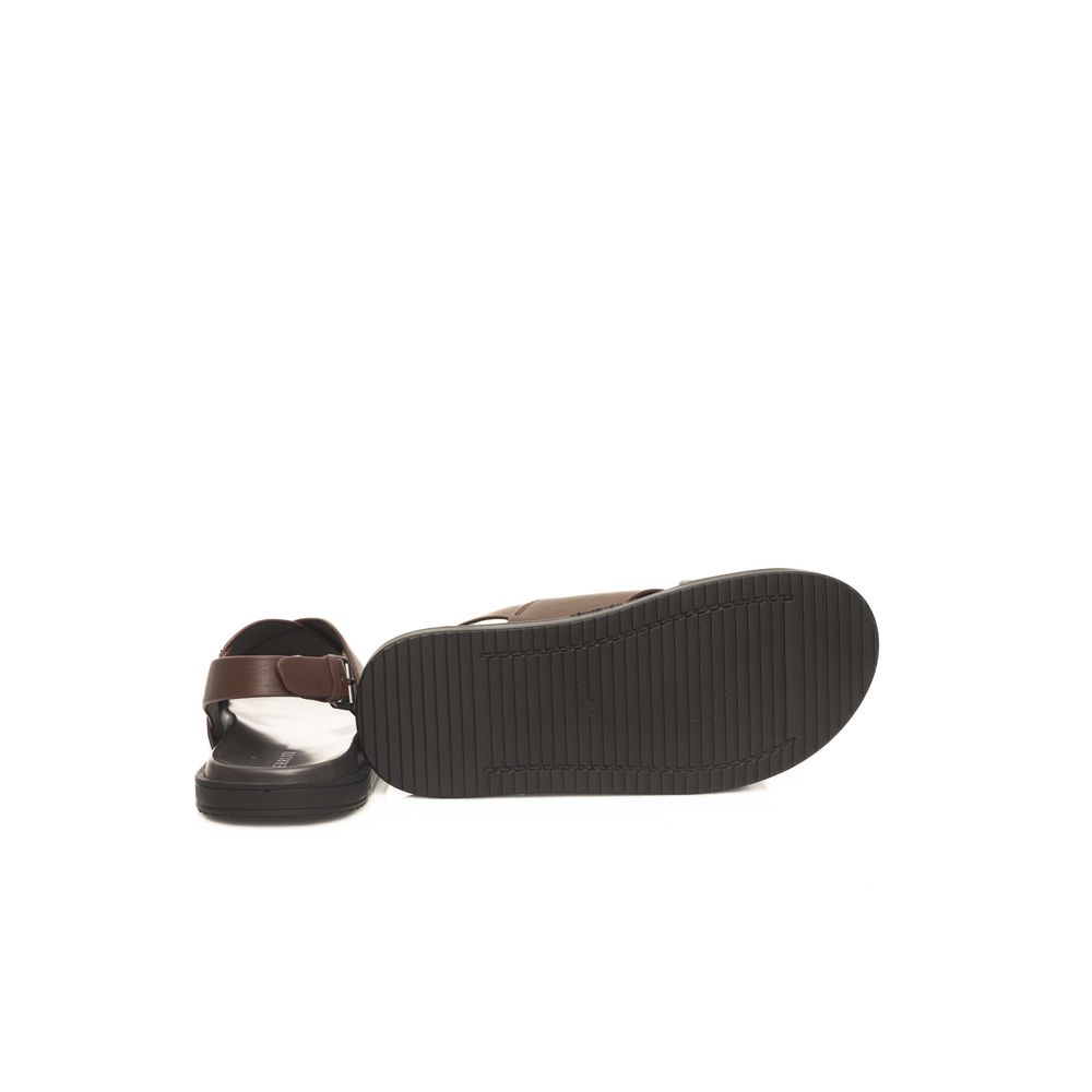 Cerruti 1881 Brown Cowhide Men Sandal