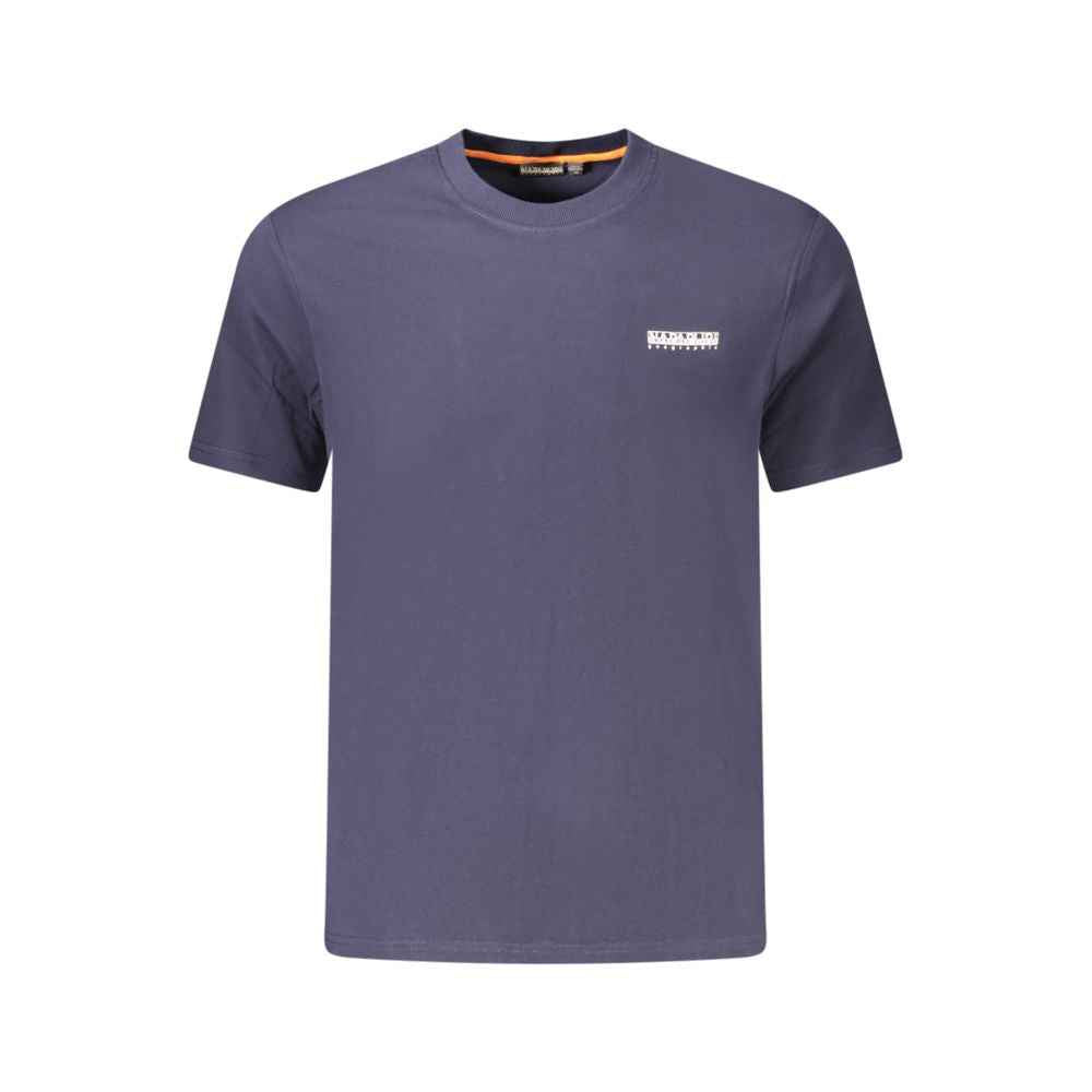 Napapijri Blue Cotton Men T-Shirt