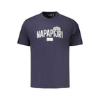 Napapijri Blue Cotton Men T-Shirt