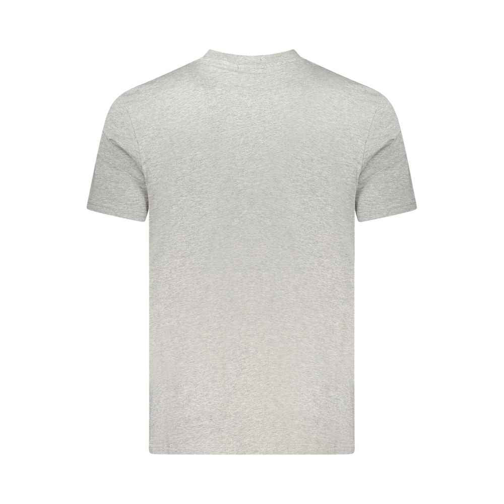 Napapijri Gray Cotton Men T-Shirt