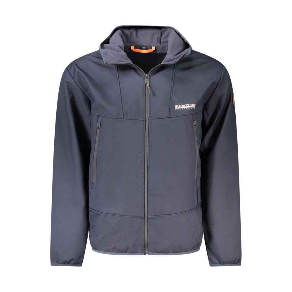 Napapijri Blue Polyester Men Jacket