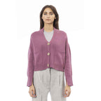 Alpha Studio Multicolor Merino Wool Cardigan