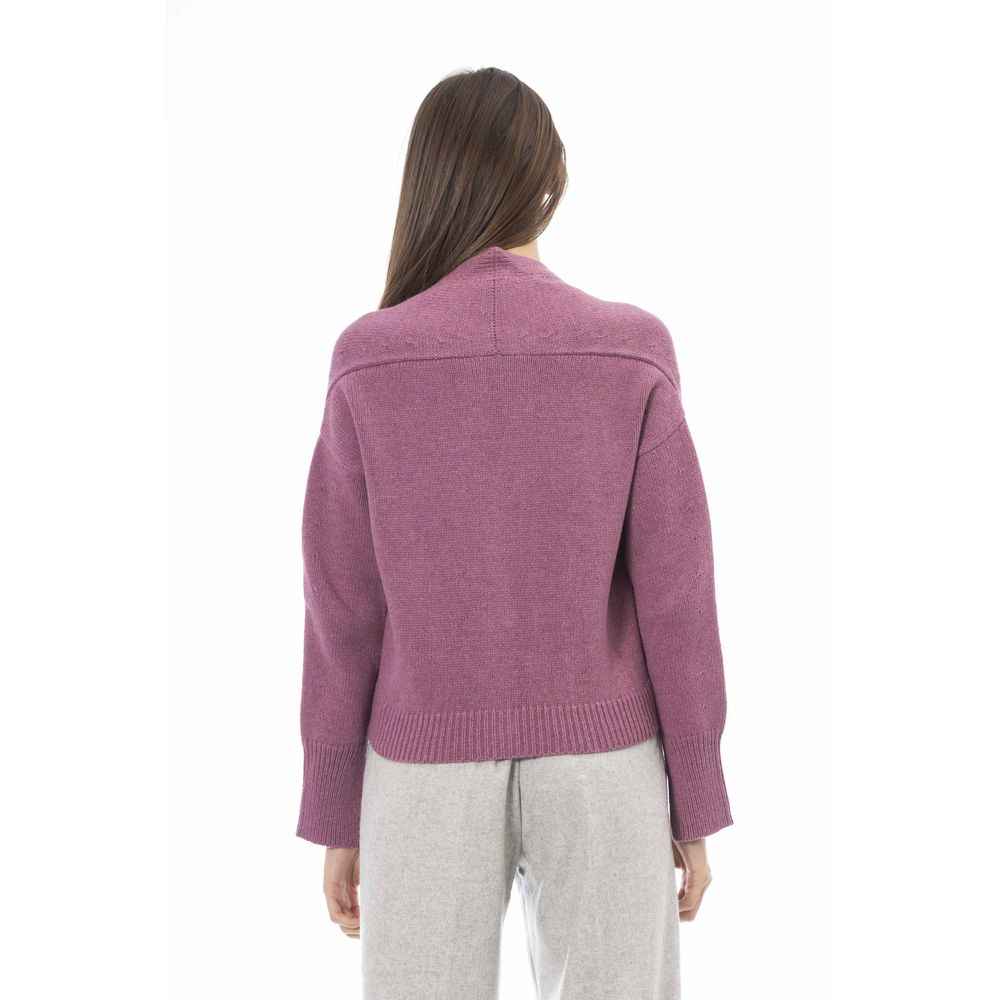 Alpha Studio Multicolor Merino Wool Cardigan