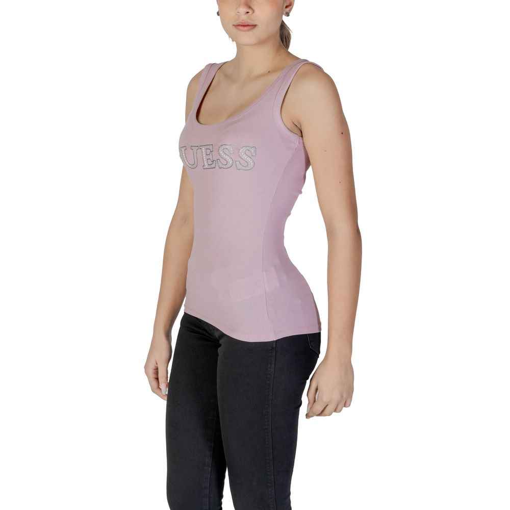 Guess Purple Cotton Tank Top