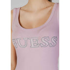 Guess Purple Cotton Tank Top