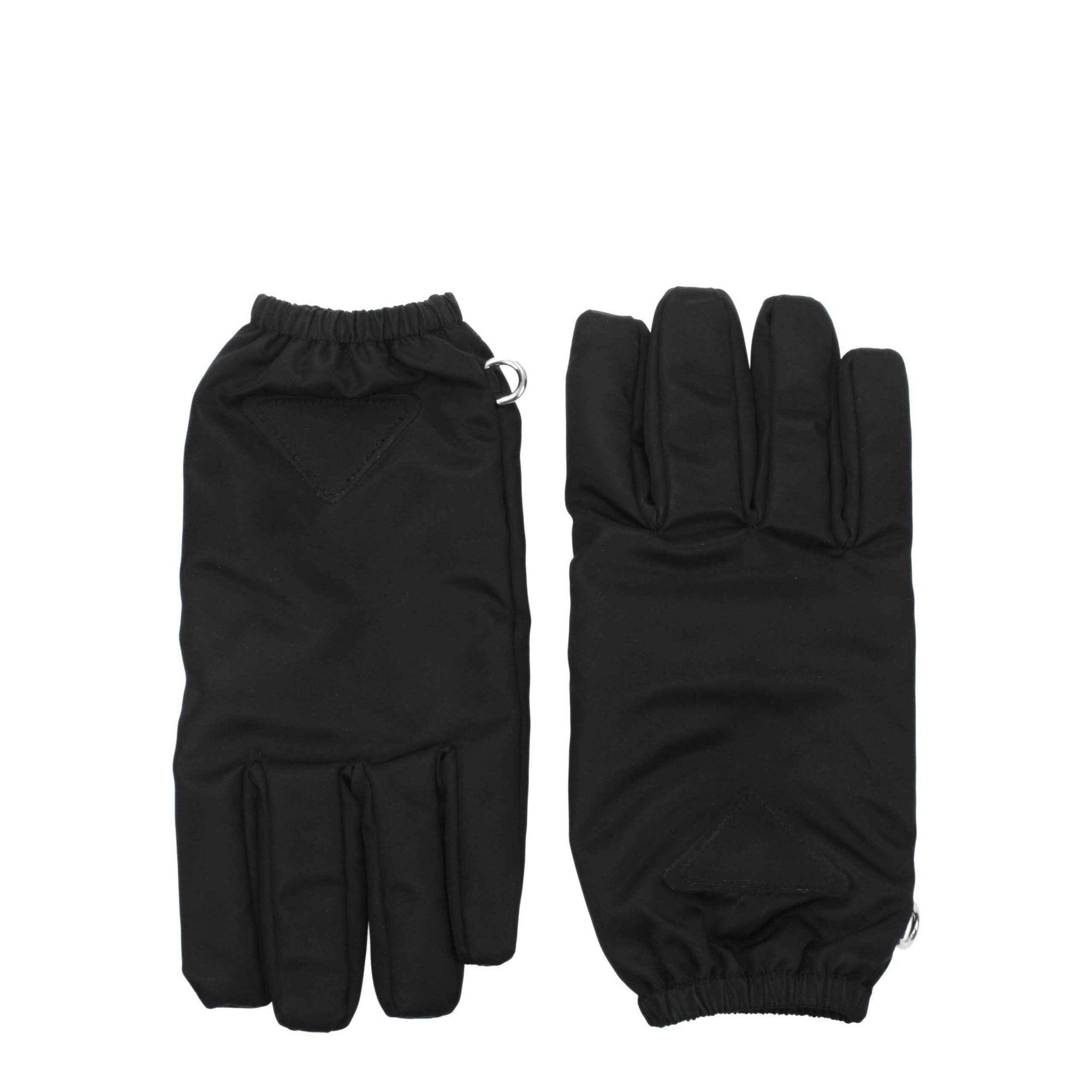 Prada Black Nylon Gloves