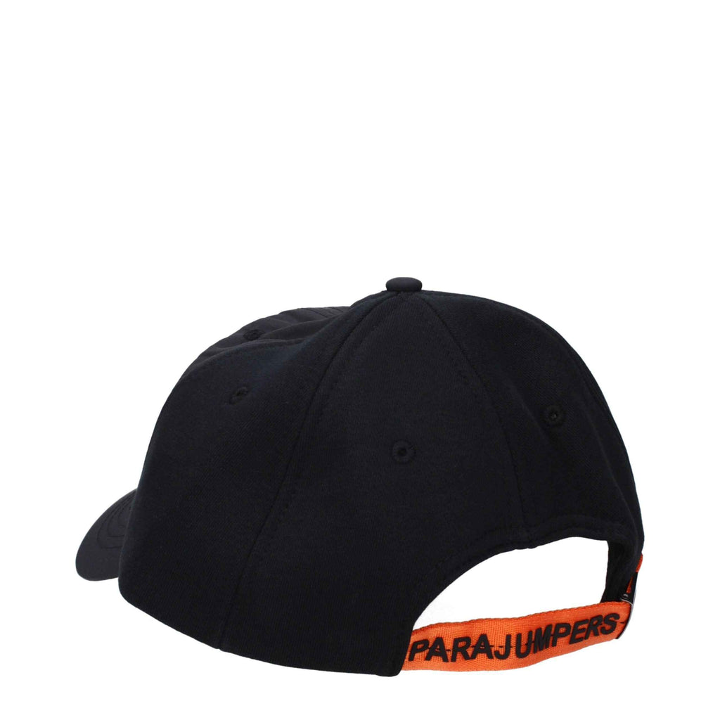 Parajumpers Black Cotton Cap (Baseball Hat)