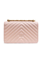 PINKO Powder Pink Mini Love Bag One Chevron