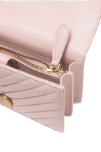 PINKO Powder Pink Mini Love Bag One Chevron