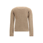 P.A.R.O.S.H. Beige Raccoon Fur Sweatshirt