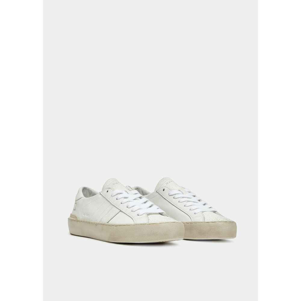 D.A.T.E White Leather Sneaker