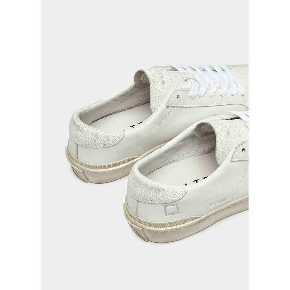 D.A.T.E White Leather Sneaker