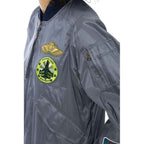 Mr&Mrs Italy Light Blue Polyamide Women Bomber Jacket