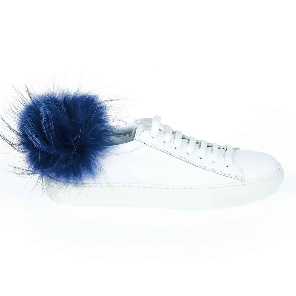Mr&Mrs Italy White Lamb Leather Women Sneaker