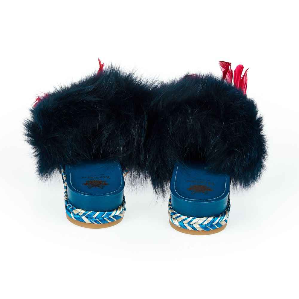 Mr&Mrs Italy Blue Lamb Leather Women Sandal