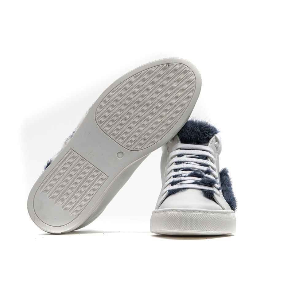 Mr&Mrs Italy White Leather Women Sneaker