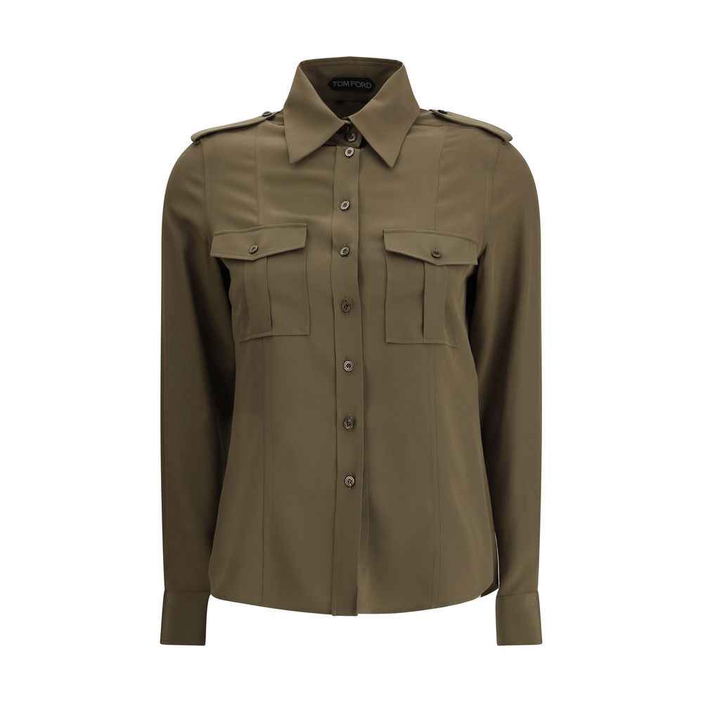 Tom Ford Green Silk Dress Shirt