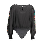 Desigual Black Elastane Bodysuit