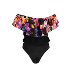 Desigual Black Elastane Bodysuit