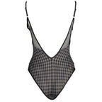 Karl Lagerfeld Black Elastane Swimwear