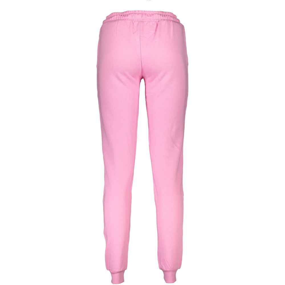 Cavalli Class Pink Cotton Pant