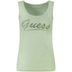 Guess Jeans Green Cotton Tank Top