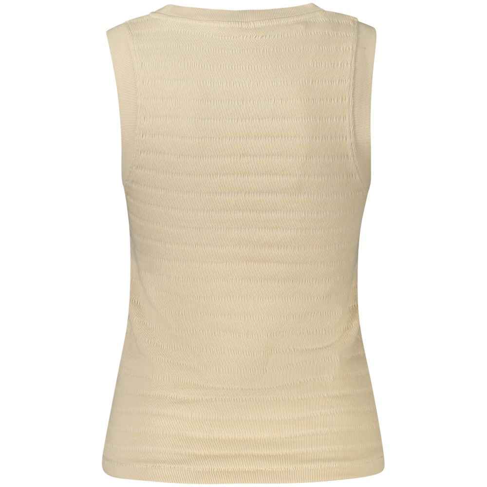 Guess Jeans Beige Cotton Tank Top
