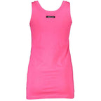 Cavalli Class Pink Cotton Tank Top