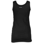 Cavalli Class Black Cotton Tank Top