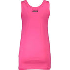 Cavalli Class Pink Cotton Tank Top