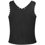 Guess Jeans Black Viscose Tank Top
