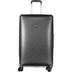 Guess Jeans Black Polyethylene Luggage And Travel