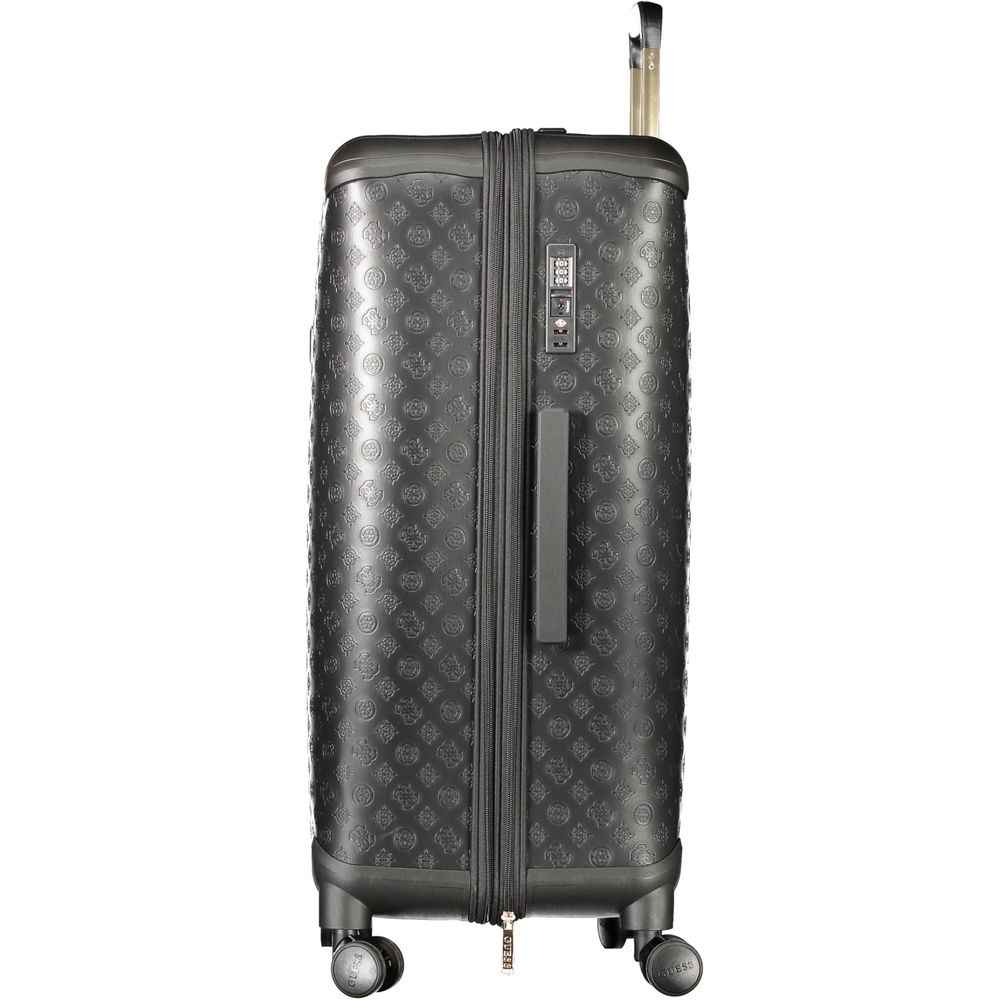 Guess Jeans Black Polyethylene Luggage And Travel
