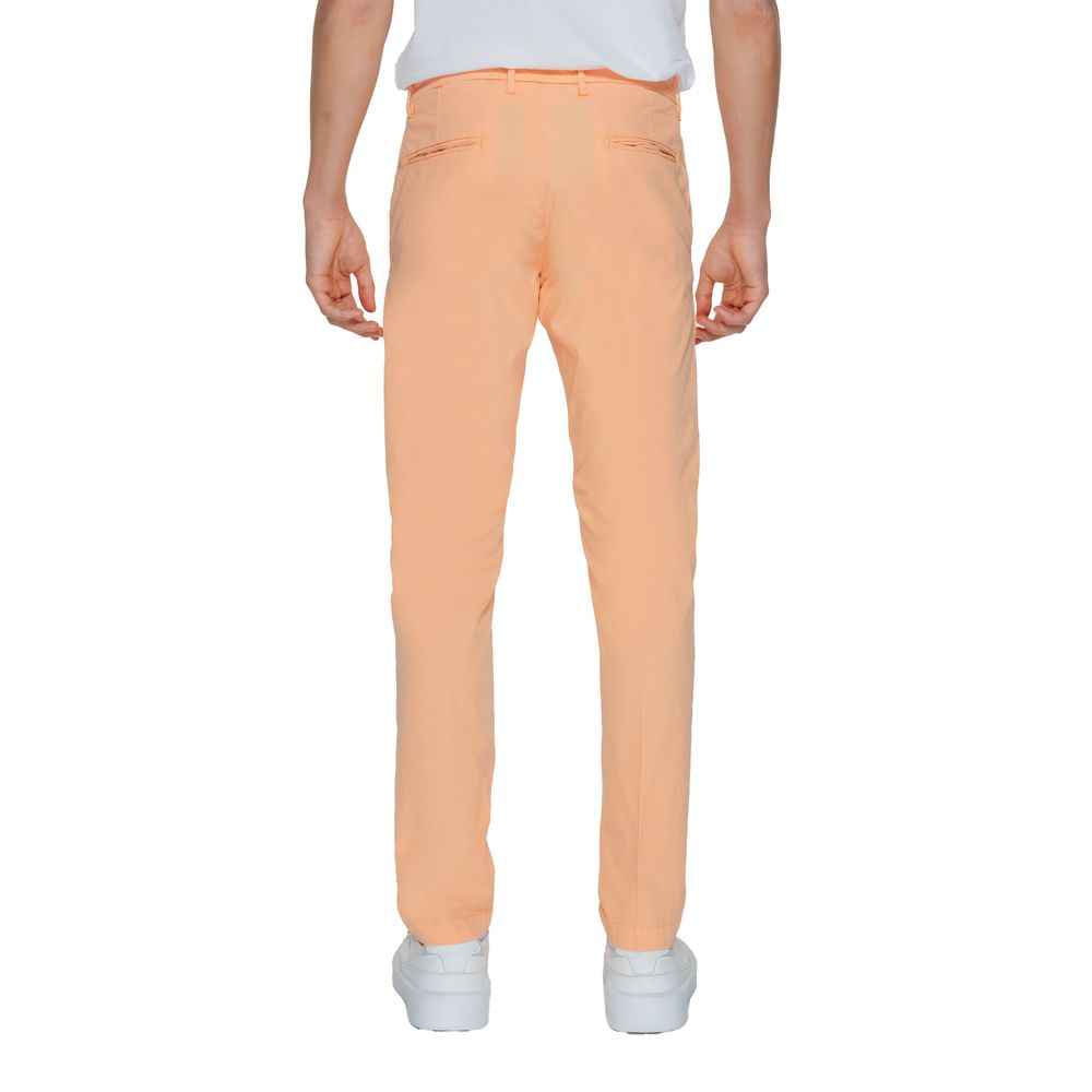 Borghese Orange Cotton Chino Pants