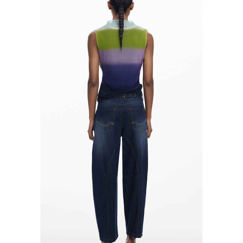 Desigual Green Polyester Tank Top